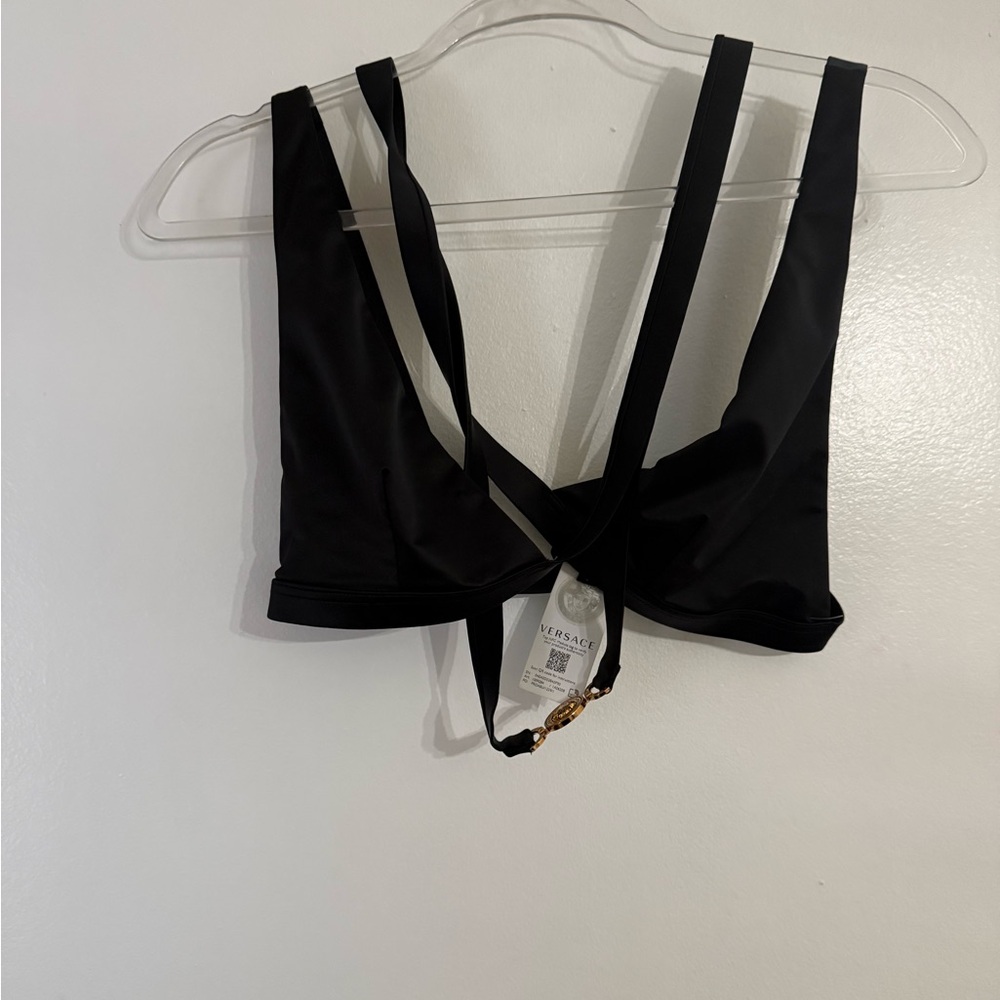 VERSACE MEDUSA STRAPPY WRAP BIKINI TOP SIZE 5 (Italian 40- us XL - Picture 11 of 16